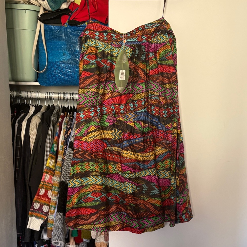 FARM Rio Colorful A-Line Skirt